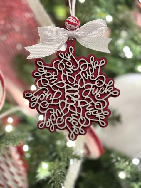 Festive F-Bomb Ornament Take 2